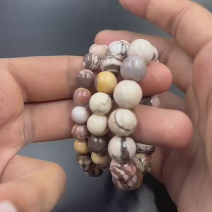 Brown Zebra Jasper Bracelet (Grounding and Stability)