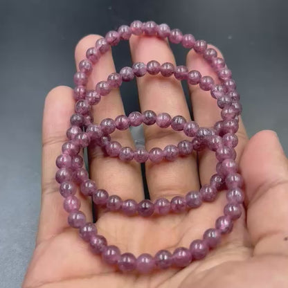 Strawberry Quartz Bracelet 6mm (Love & Emotional Balance)