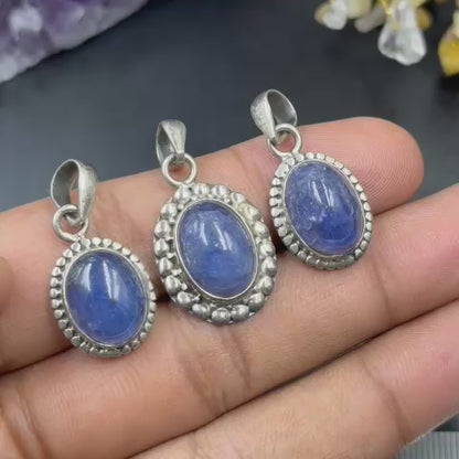 Tanzanite 925 Silver Locket (Intuition & Communication)