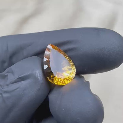Natural Citrine  Pear Cut Stone  6.20 carat