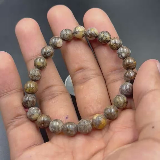 African Lace Opal Bracelet (Emotional Balance and Calm Energy)
