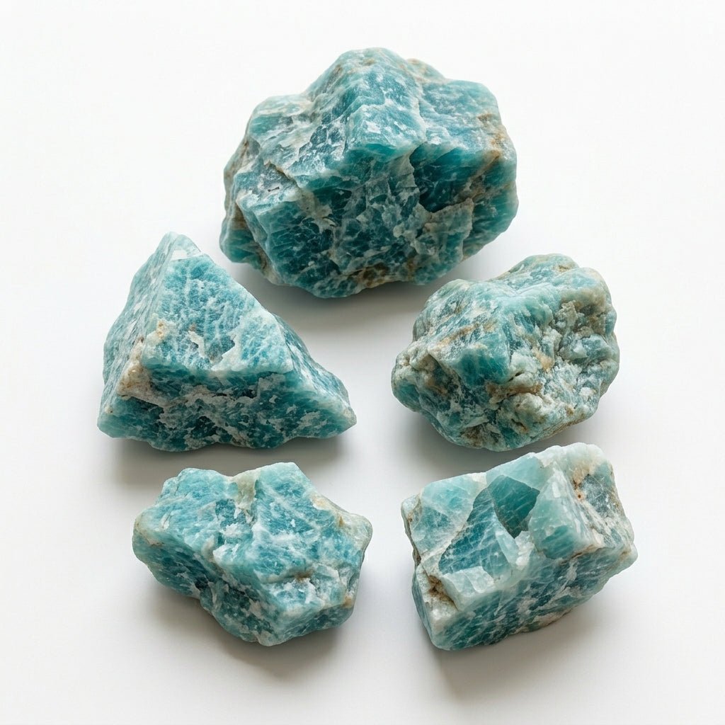 Raw Amazonite Crystal | 100% Natural | 100g to 1kg - GemKrishna
