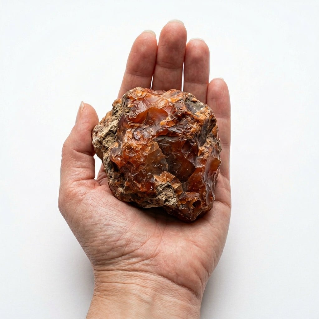 Raw Carnelian Crystal | 100% Natural | 100g to 1kg - GemKrishna