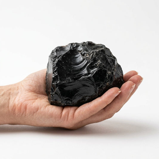 Raw Obsidian Crystal | 100% Natural | 100g to 1kg - GemKrishna