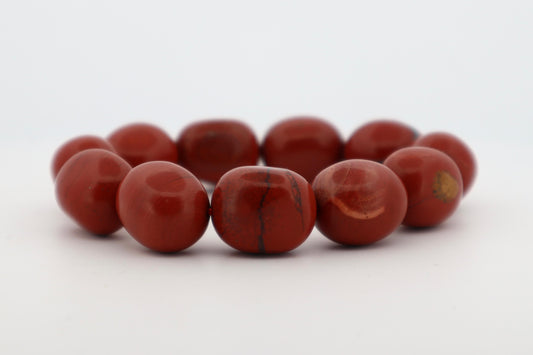 Red Jasper Tumble Bracelet (Strength, Stability & Emotional Grounding)