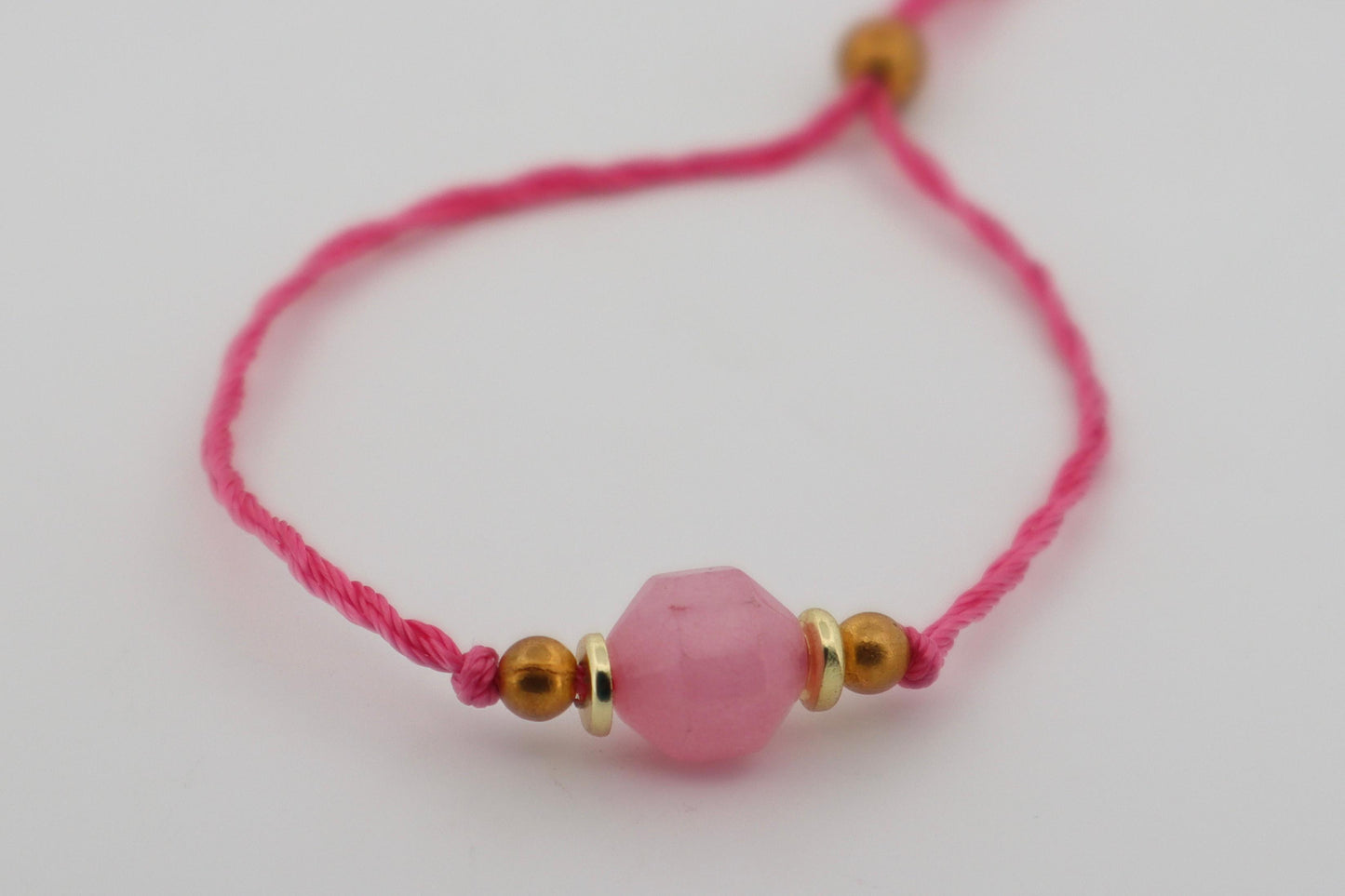 Rose Quartz Bead Thread Bracelet🌸