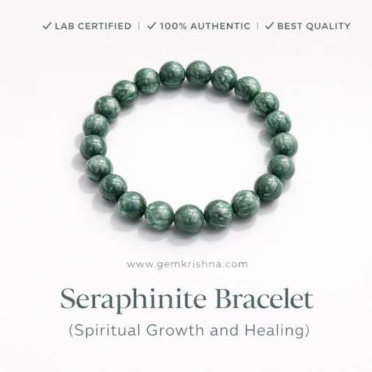 Seraphinite Bracelet (Spiritual Growth and Healing) premium GemKrishna product cover