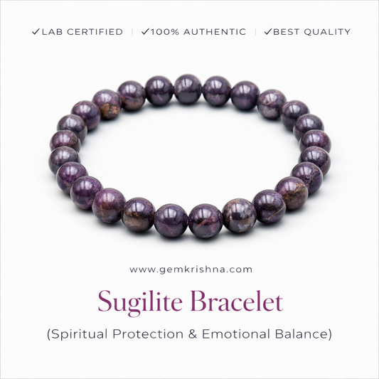Sugilite Bracelet (Spiritual Protection & Emotional Balance) premium GemKrishna product cover