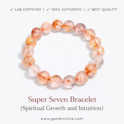 Super Seven Bracelet (Spiritual Growth and Intuition) premium GemKrishna product cover