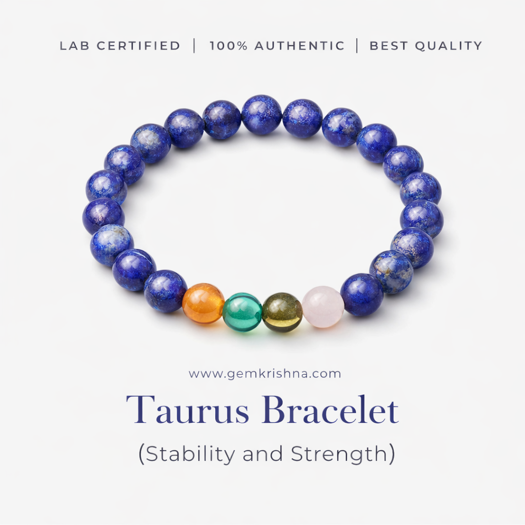 Taurus Bracelet (Stability and Strength) premium GemKrishna product cover