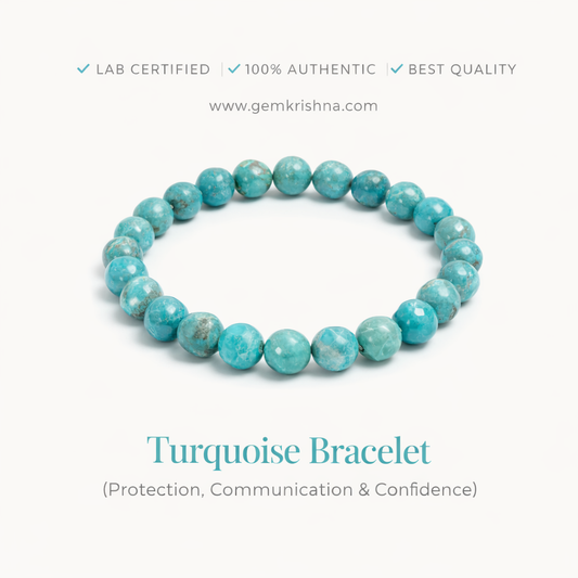 Turquoise Bracelet (Protection, Communication & Confidence) premium GemKrishna product cover