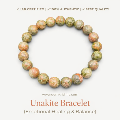 Unakite Bracelet (Emotional Healing & Balance) premium GemKrishna product cover