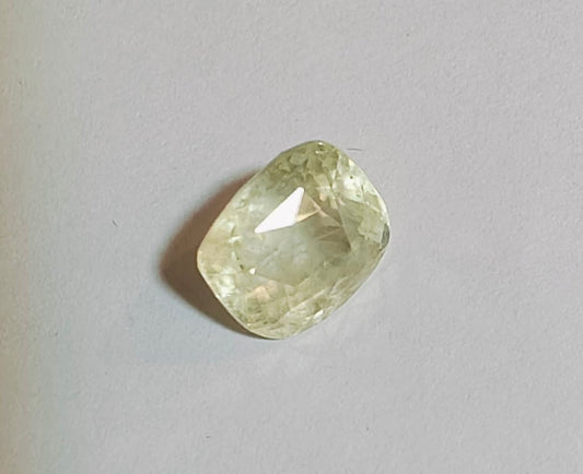Natural Yellow Sapphire (Pukhraj)  7.25 Carat  Light Color