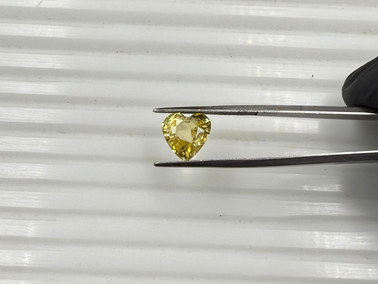 Natural Yellow sapphire Heart Shaped Cut  4.47 carat